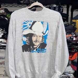 Vintage 80s Alan Jackson Gray Crewneck Size Large